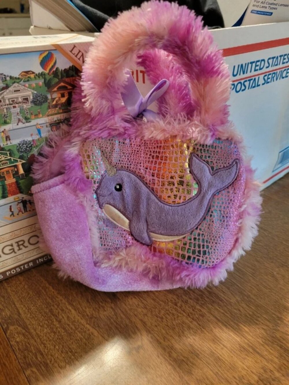 Aurora Narwhal Plush bag